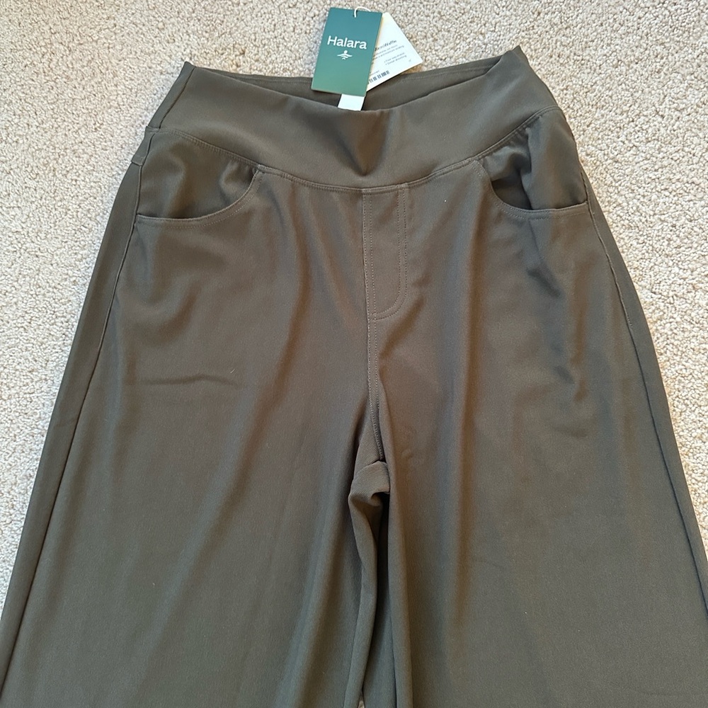 HALARA Olive Wide-Leg Pants - Picture 4 of 5